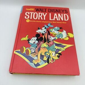 Walt Disney's Story Land Golden Book 55 Stories Hardcover 1980s Mickey Mouse